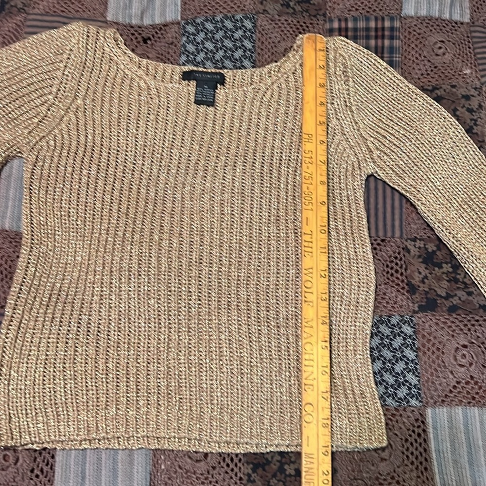 The Limited sweater, vintage metallic gold color - Picture 7 of 9